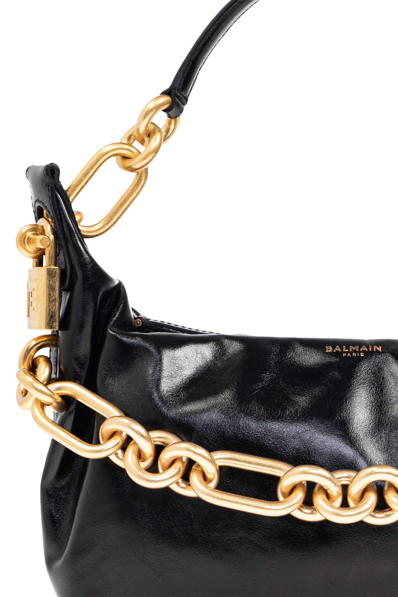 【関税＆送料込み】Balmain 'Sync Hobo' Shoulder Bag Balmain Sync Medium Chain Shoulder Bag in Calfskin | Neiman